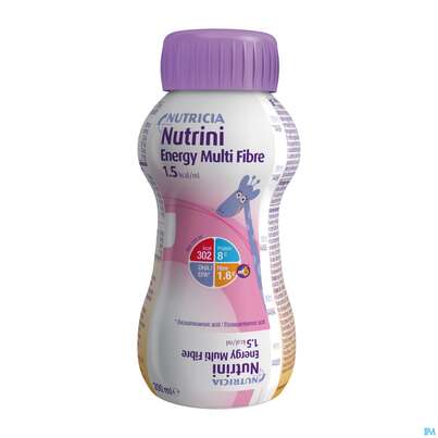 Sie sehen eine Packung Nutrini 200ml Flasche Energy/multifibre 24st, Produktbild: 01 Nutrini 200ml Flasche Energy/multifibre 24st, A-Nr.: 4191729 - 01