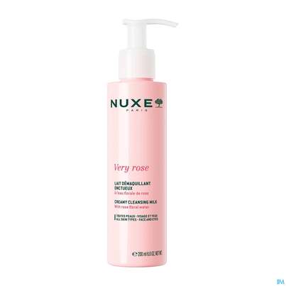 Sie sehen eine Packung Nuxe Very Rose Creamy Cleansing Milk 200ml, Produktbild: 01 Nuxe Very Rose Creamy Cleansing Milk 200ml, A-Nr.: 5948146 - 01