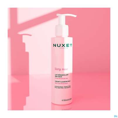 Sie sehen eine Packung Nuxe Very Rose Creamy Cleansing Milk 200ml, Produktbild: 03 Nuxe Very Rose Creamy Cleansing Milk 200ml, A-Nr.: 5948146 - 03
