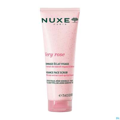 Sie sehen eine Packung Nuxe Very Rose Radiance Face Scrub Peeling 75ml, Produktbild: 01 Nuxe Very Rose Radiance Face Scrub Peeling 75ml, A-Nr.: 5948063 - 01