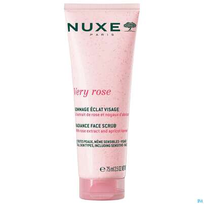 Sie sehen eine Packung Nuxe Very Rose Radiance Face Scrub Peeling 75ml, Produktbild: 02 Nuxe Very Rose Radiance Face Scrub Peeling 75ml, A-Nr.: 5948063 - 02