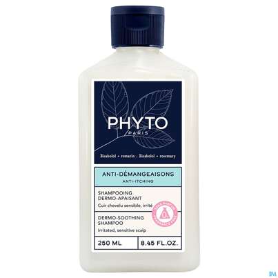 Sie sehen eine Packung Shampoon Phyto Anti/itching Dermo-soothing Beruhig 250ml, Produktbild: 02 Shampoon Phyto Anti/itching Dermo-soothing Beruhig 250ml, A-Nr.: 5900659 - 02
