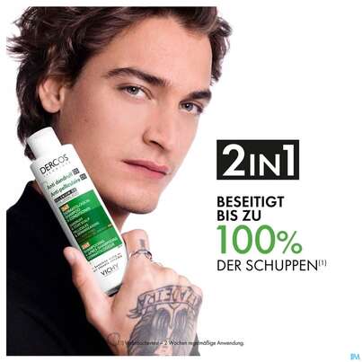 Sie sehen eine Packung Shampoon Vichy/dercos 2in1 Shampoon +conditioner 390ml, Produktbild: 07 Shampoon Vichy/dercos 2in1 Shampoon +conditioner 390ml, A-Nr.: 5847876 - 07