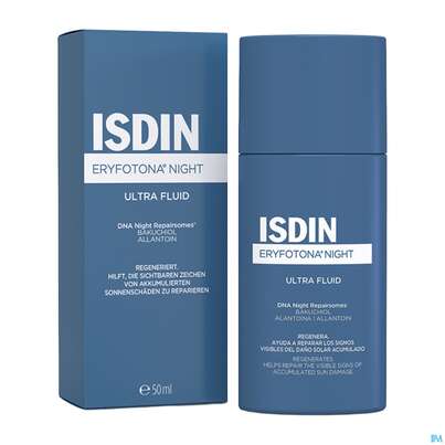 Sie sehen eine Packung Sonnenprodukte Isdin Eryfotona Night 50ml, Produktbild: 06 Sonnenprodukte Isdin Eryfotona Night 50ml, A-Nr.: 5805470 - 06