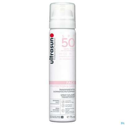 Sie sehen eine Packung Sonnenprodukte Ultrasun Face +scalp F50 Spray 75ml, Produktbild: 01 Sonnenprodukte Ultrasun Face +scalp F50 Spray 75ml, A-Nr.: 5664207 - 01