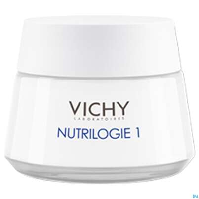 Sie sehen eine Packung Vichy Nutrilogie 1 Aufbaucreme Trockene Haut Dp 100ml, Produktbild: 03 Vichy Nutrilogie 1 Aufbaucreme Trockene Haut Dp 100ml, A-Nr.: 4379611 - 03