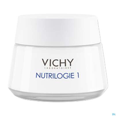 Sie sehen eine Packung Vichy Nutrilogie 1 Aufbaucreme Trockene Haut Dp 100ml, Produktbild: 05 Vichy Nutrilogie 1 Aufbaucreme Trockene Haut Dp 100ml, A-Nr.: 4379611 - 05