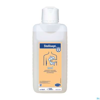 Sie sehen eine Packung Waschlotion Stellisept Med E1 97 500ml, Produktbild: 01 Waschlotion Stellisept Med E1 97 500ml, A-Nr.: 5582857 - 01