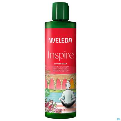 Sie sehen eine Packung Weleda Inspire Shower Cream Granatapfel 400ml, Produktbild: 05 Weleda Inspire Shower Cream Granatapfel 400ml, A-Nr.: 5909471 - 05