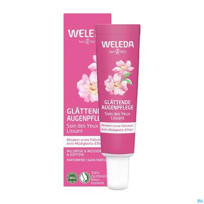 Sie sehen eine Packung Weleda Wildrose/+weisser Tee Glaettende Augenpflege 12ml, Produktbild: 04 Weleda Wildrose/+weisser Tee Glaettende Augenpflege 12ml, A-Nr.: 5838185 - 04