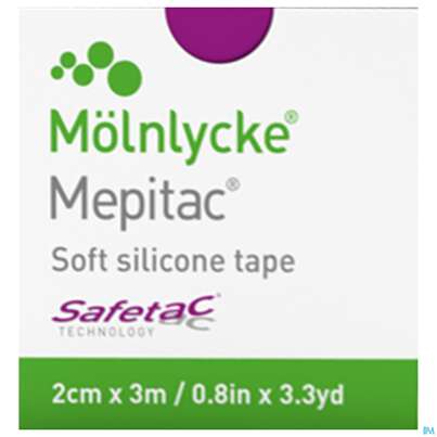 Sie sehen eine Packung Wundverband Mepitac Silikon 2x 300cm 1st, Produktbild: 01 Wundverband Mepitac Silikon 2x 300cm 1st, A-Nr.: 2985572 - 01