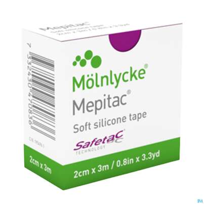 Sie sehen eine Packung Wundverband Mepitac Silikon 2x 300cm 1st, Produktbild: 03 Wundverband Mepitac Silikon 2x 300cm 1st, A-Nr.: 2985572 - 03