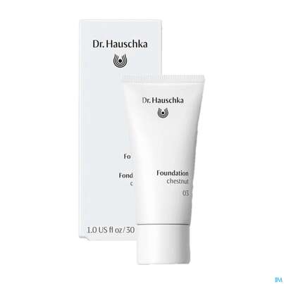 Sie sehen eine Packung Dr. Hauschka Foundation 03 Chestnut 30ml, Produktbild: 04 Dr. Hauschka Foundation 03 Chestnut 30ml, A-Nr.: 4592612 - 04