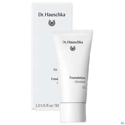 Sie sehen eine Packung Dr. Hauschka Foundation 03 Chestnut 30ml, Produktbild: 05 Dr. Hauschka Foundation 03 Chestnut 30ml, A-Nr.: 4592612 - 05