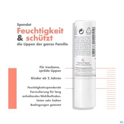 Sie sehen eine Packung Avene Cold Cream Lippenpflegestift 4g, Produktbild: 09 Avene Cold Cream Lippenpflegestift 4g, A-Nr.: 1600127 - 09