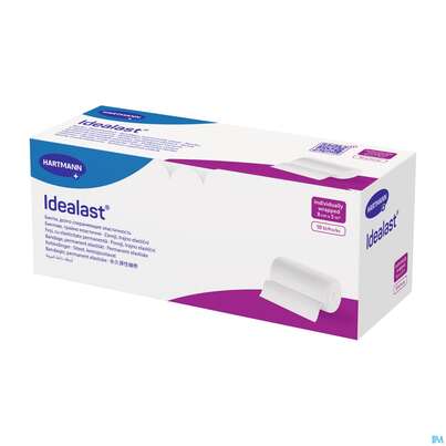 Sie sehen eine Packung Elastische Binden Idealast 10 Binden Unterverpackt 5mx 8cm 1st, Produktbild: 02 Elastische Binden Idealast 10 Binden Unterverpackt 5mx 8cm 1st, A-Nr.: 1738179 - 02