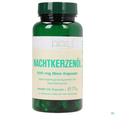 Sie sehen eine Packung Bios Nachtkerzenöl 100 Kapseln, Produktbild: 01 Bios Nachtkerzenöl 100 Kapseln, A-Nr.: 3892588 - 01