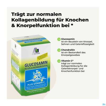 Sie sehen eine Packung Glucosamin Chondroitin Kapseln/500mg Avi 90st, Produktbild: 07 Glucosamin Chondroitin Kapseln/500mg Avi 90st, A-Nr.: 3088461 - 07