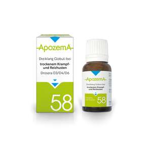 Apozema® Nr. 58: Dreiklang Globuli bei trockenem Krampf- und Reizhusten, A-Nr.: 3529557 - 01