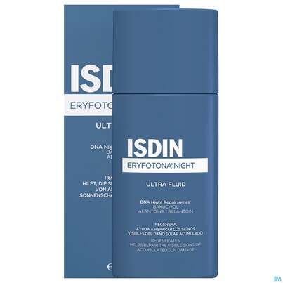 Sie sehen eine Packung Sonnenprodukte Isdin Eryfotona Night 50ml, Produktbild: 08 Sonnenprodukte Isdin Eryfotona Night 50ml, A-Nr.: 5805470 - 08