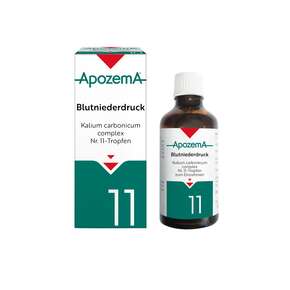 Apozema® Nr. 11 Blutniederdruck-Tropfen, A-Nr.: 0987816 - 01