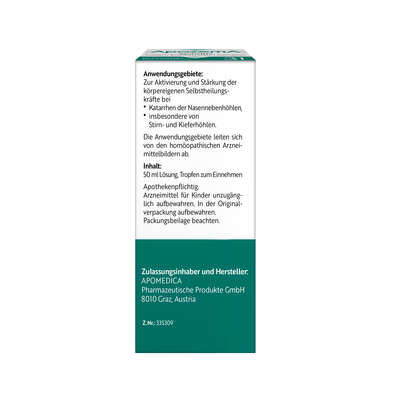 Apozema® Nr. 31 Sinusitis-Tropfen, A-Nr.: 0987822 - 06