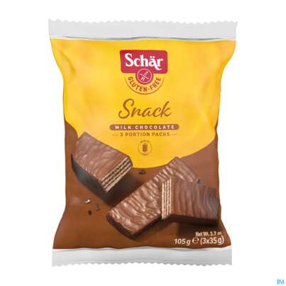 Sie sehen eine Packung Glutenfreie Produkte-schaer Snack 23410 3x35g 105g, Produktbild: 01 Glutenfreie Produkte-schaer Snack 23410 3x35g 105g, A-Nr.: 1692425 - 01