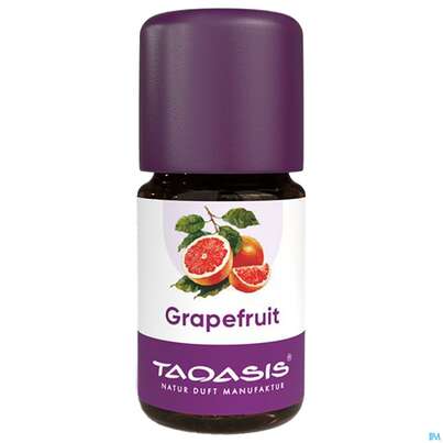 Sie sehen eine Packung Aetherische Oele Taoasis Bio Grapefruit 5ml, Produktbild: 01 Aetherische Oele Taoasis Bio Grapefruit 5ml, A-Nr.: 3163665 - 01