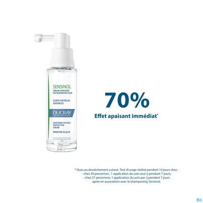Sie sehen eine Packung Ducray Sensinol Reizlinderndes, Physiologisch-schützendes Serum 30ml, Produktbild: 12 Ducray Sensinol Reizlinderndes, Physiologisch-schützendes Serum 30ml, A-Nr.: 4120847 - 12