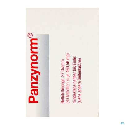 Sie sehen eine Packung Panzynorm Filmtabl 60st, Produktbild: 06 Panzynorm Filmtabl 60st, A-Nr.: 4020910 - 06