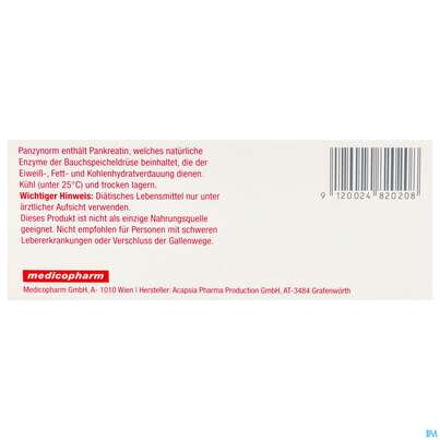 Sie sehen eine Packung Panzynorm Filmtabl 60st, Produktbild: 07 Panzynorm Filmtabl 60st, A-Nr.: 4020910 - 07