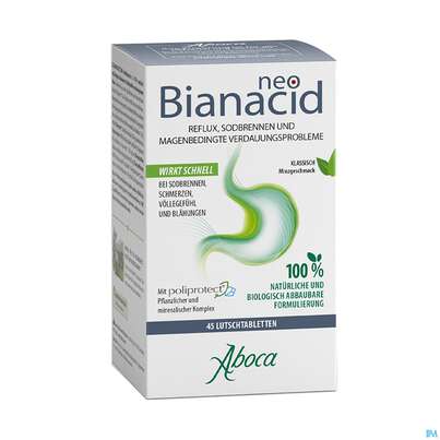 Sie sehen eine Packung Aboca Neobianacid Tabl Minze Ab 6 Jahren 45st, Produktbild: 07 Aboca Neobianacid Tabl Minze Ab 6 Jahren 45st, A-Nr.: 5571948 - 07