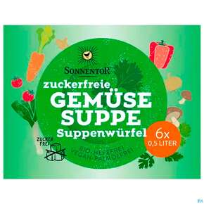 Sonnentor Zuckerfreie Gemuesesuppe Wuerfel 01405 66g, A-Nr.: 5227205 - 01