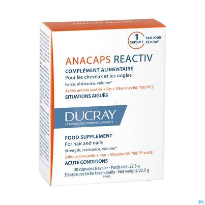 Ducray Anacaps F.d.haar Haarausfall Reactiv/neu 30st, A-Nr.: 5684598 - 03