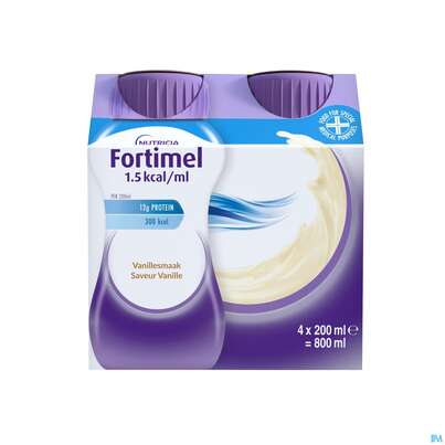Fortimel 1.5kcal 200ml Vanille 4st, A-Nr.: 3237607 - 01