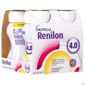 Renilon 125ml Vitalflasche 4.0 Aprikose 4st, A-Nr.: 4119703 - 01