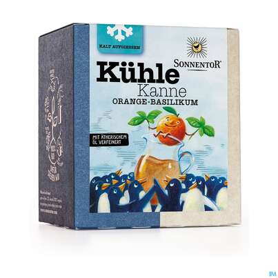 Sie sehen eine Packung Sonnentor Tee/bio Kuehle Kanne Orange-basilikum 08005 16st, Produktbild: 03 Sonnentor Tee/bio Kuehle Kanne Orange-basilikum 08005 16st, A-Nr.: 5098400 - 03