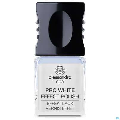 Sie sehen eine Packung Alessandro Nagellack Pro White Lack 10ml, Produktbild: 06 Alessandro Nagellack Pro White Lack 10ml, A-Nr.: 5178122 - 06