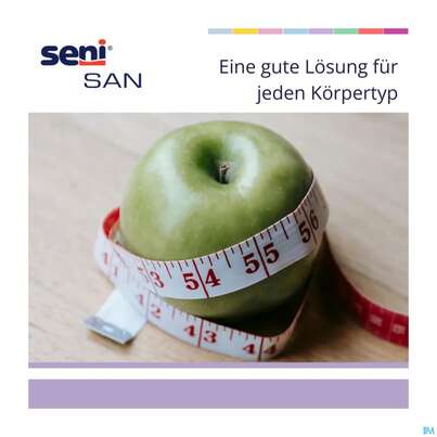 Sie sehen eine Packung Inkontinenz Einlagen Seni San Uni 30st, Produktbild: 06 Inkontinenz Einlagen Seni San Uni 30st, A-Nr.: 3586621 - 06
