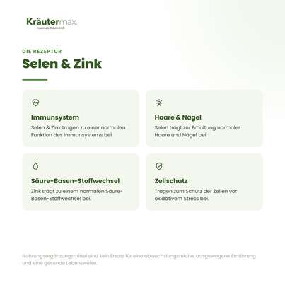 Selen mit Zink Kapseln 60 Stück, A-Nr.: 5679203 - 02