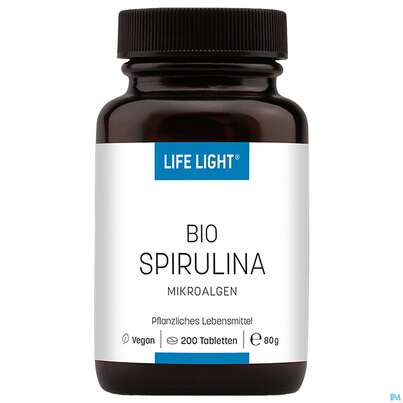 Sie sehen eine Packung Spirulina Tabl Life Light Bio 200st, Produktbild: 03 Spirulina Tabl Life Light Bio 200st, A-Nr.: 3263473 - 03