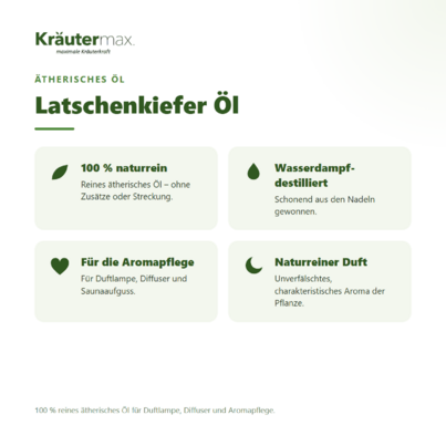 Sie sehen eine Packung Latschenkiefer Öl 10 ml, Produktbild: 02 Latschenkiefer Öl 10 ml, A-Nr.: 4318733 - 02