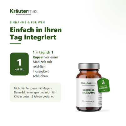 Glucomannan Konjakwurzel Kapseln 90 Stück, A-Nr.: 5879244 - 04