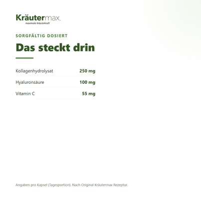 Sie sehen eine Packung Kollagen Hyaluron Kapseln 60 Stück, Produktbild: 03 Kollagen Hyaluron Kapseln 60 Stück, A-Nr.: 5746371 - 03