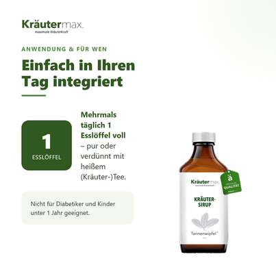 Sie sehen eine Packung Tannenwipfelsirup 200 ml, Produktbild: 04 Tannenwipfelsirup 200 ml, A-Nr.: 4317567 - 04