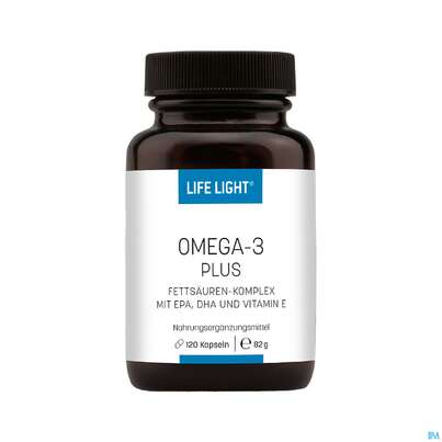 Sie sehen eine Packung Omega -3 Kapseln Life Light 120st, Produktbild: 01 Omega -3 Kapseln Life Light 120st, A-Nr.: 3157564 - 01