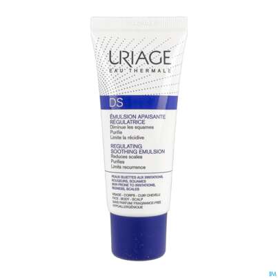 Sie sehen eine Packung Uriage Ds Beruhigende Regulierende Emulsion 40ml, Produktbild: 03 Uriage Ds Beruhigende Regulierende Emulsion 40ml, A-Nr.: 5618207 - 03