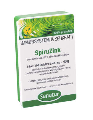 Sanatur SpiruZink hefefrei Hau Tabletten, A-Nr.: 4258669 - 01