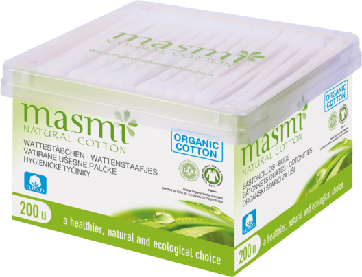 Masmi Organic Care - Bio Kosmetikstäbchen - Ohrstäbchen, A-Nr.: 4368932 - 01