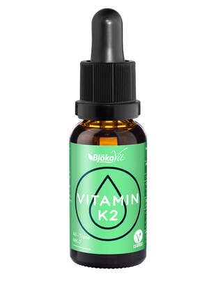 Sie sehen eine Packung BjökoVit Vitamin K2 MK7 all-trans 100mcg Tropfen vegan, Produktbild: 02 BjökoVit Vitamin K2 MK7 all-trans 100mcg Tropfen vegan, A-Nr.: 5174785 - 02